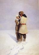 NC Wyeth At Last Howerer she had let pascal sarotte see her mind oil on canvas
